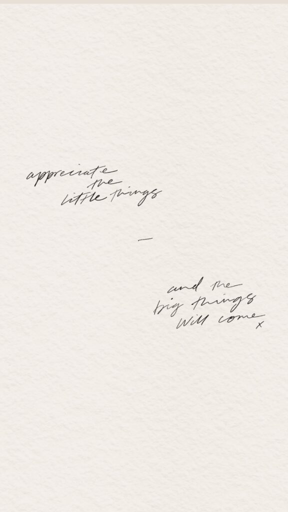 @tatianasoash | appreciate the little things | monday quote | monday inspiration | iphone wallpaper quote